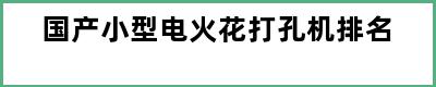 国产小型电火花打孔机排名