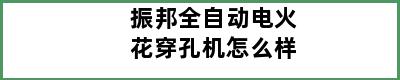 振邦全自动电火花穿孔机怎么样