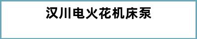 汉川电火花机床泵