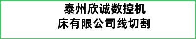 泰州欣诚数控机床有限公司线切割