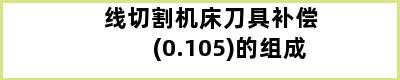 线切割机床刀具补偿(0.105)的组成