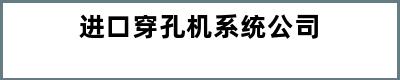 进口穿孔机系统公司