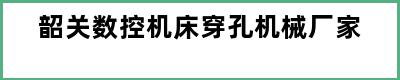 韶关数控机床穿孔机械厂家