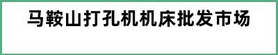 马鞍山打孔机机床批发市场