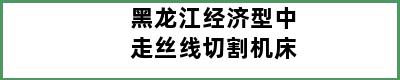 黑龙江经济型中走丝线切割机床